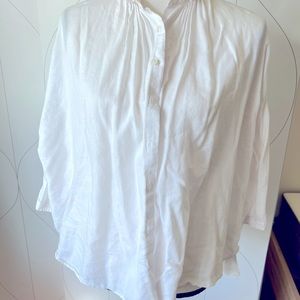 Muji white shirt blouse